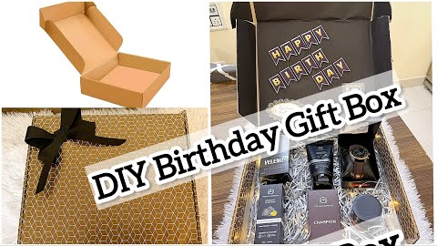 DIY Birthday Gift Box / Handmade Birthday gift Box from cardboard / Birthday Hamper / Birthday Craft