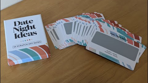 Fun surprise date ideas geared towards younger couples 35 Scratch Off Date Night Ideas, Couples Gift