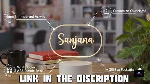 🎁 The Perfect Customized Gift! Personalized Name LED Night Lamp ✨
