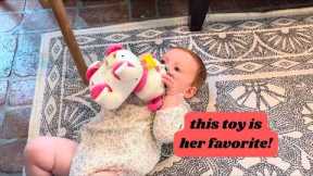 Musical puppy toy for baby girls