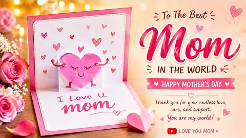 Cute Mother's Day DIY Gift Easy Last Minute Gift Idea 🌸 | Super Easy Pop-up Card