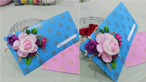 How to Make a Beautiful DIY Wedding Gift Envelope 🌸 (Easy Shadi Envelope Craft)