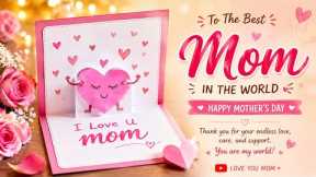 Cute Mother's Day DIY Gift Easy Last Minute Gift Idea 🌸 | Super Easy Pop-up Card