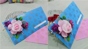 How to Make a Beautiful DIY Wedding Gift Envelope 🌸 (Easy Shadi Envelope Craft)