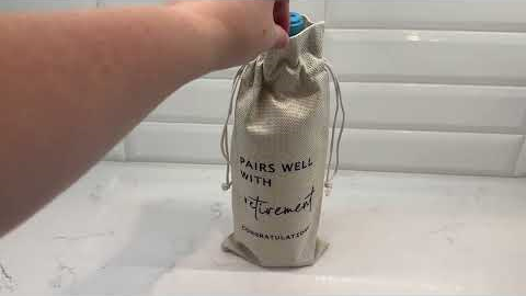 Perfect Wine Gift Bag for Retirement! - Amazon Product Review