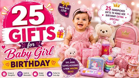 25 Best Birthday Gift Ideas for Baby Girl 🎁 | Unique & Useful Gifts 2026