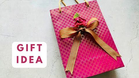 Gift Bag Decoration for Mother’s Day | Wine Bottle Gift Bag | Gift Bag Idea #gift-bag
