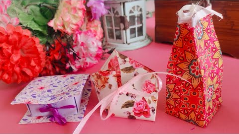 Easy DIY Gift Box Ideas | Handmade Gift Packaging Tutorial #coloursofrapture #giftpackingideas 