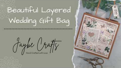 Beautiful Layered Wedding Gift Bag